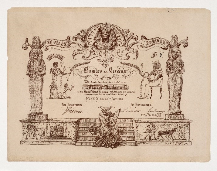 „Mumienaktie“, 1886 © GLM, Foto: Heinz Feußner